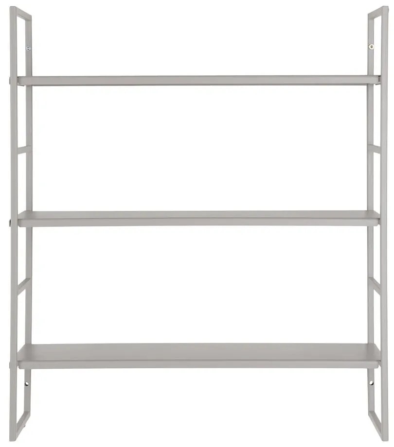 Svetlosivá poschodová kovová polica 48 cm Beja – House Nordic