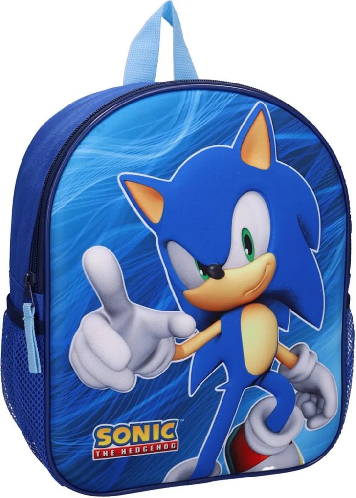 Detský 3D batoh Ježko Sonic – motív Blue Speed - 9L