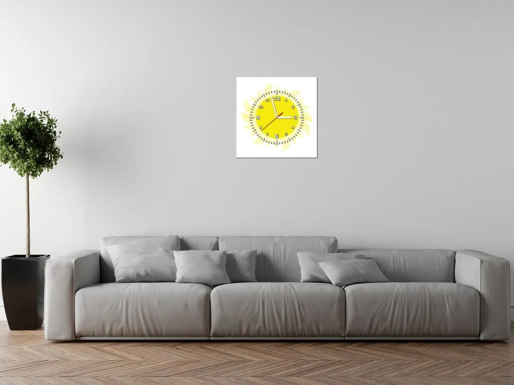 Gario Obraz s hodinami Slniečko Rozmery: 40 x 40 cm