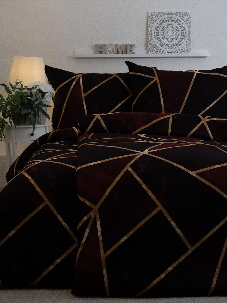 Francúzske bavlnené obliečky Renforcé – Marco vínové