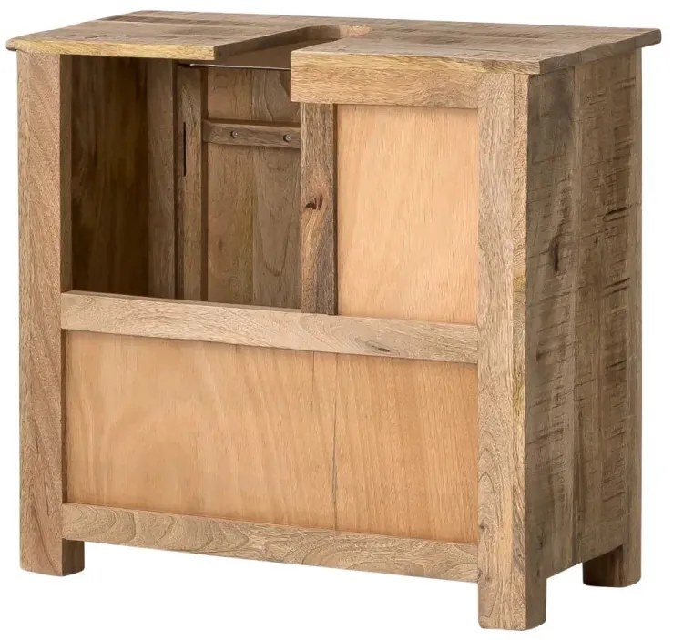 furniture-nabytek.cz - Masivní umyvadlová skříňka Pune z mangového dřeva, lakovaná, vícebarevná – 68×30×63 cm