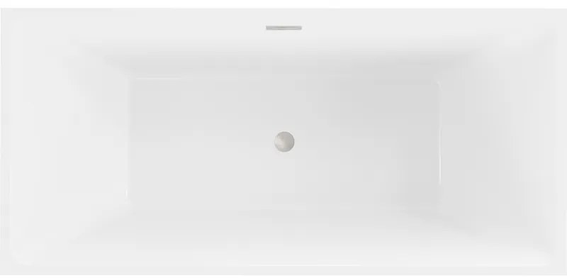 Mexen Nita, voľne stojaca vaňa 170 x 80 cm, biela, brúsená oceľ prepad, 52091708000-97