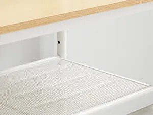 Predsieňová vešiaková skriňa s botníkom a zrkadlom Vasagle Pagas dub prírodný/biela