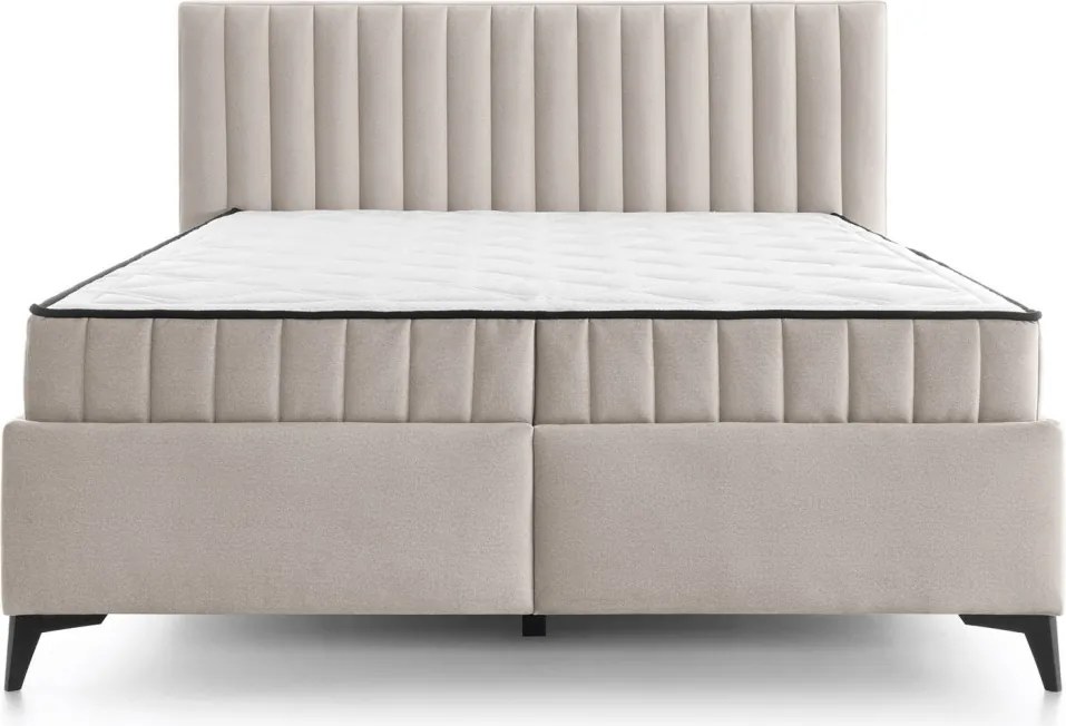 Posteľ Joy 180x200 cm, svetlo béžová látka