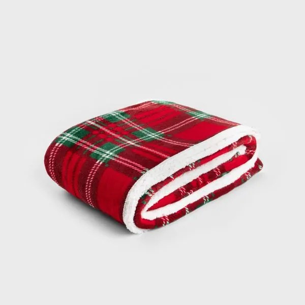 Deka MANTA kockovaná, červená 864778