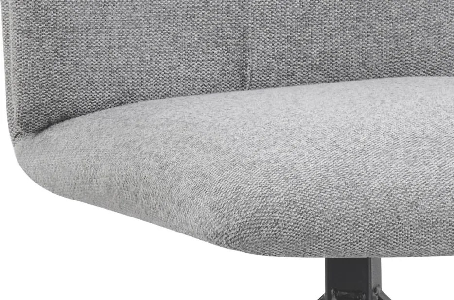 Otočná jedálenská stolička Kassandra, holubia šedá tkanina