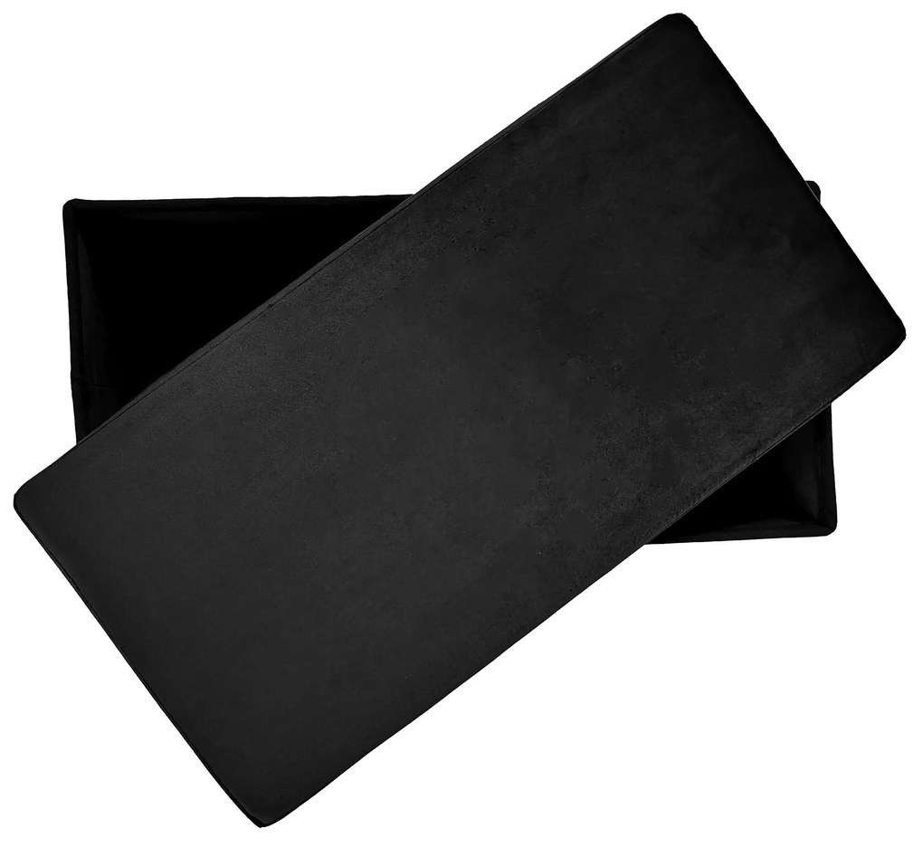 Skladací taburet PERFECT DUO 60x30 cm čierny