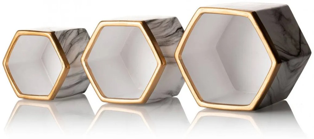 Kvetináč Sona Marbling 12 cm mramor