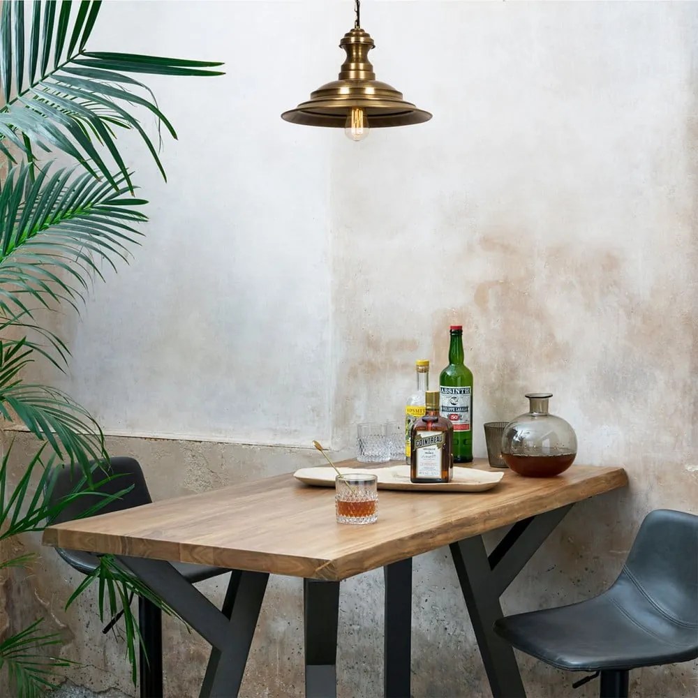 Závesné svietidlo v bronzovej farbe s kovovým tienidlom ø 39 cm Obyla – Opviq lights