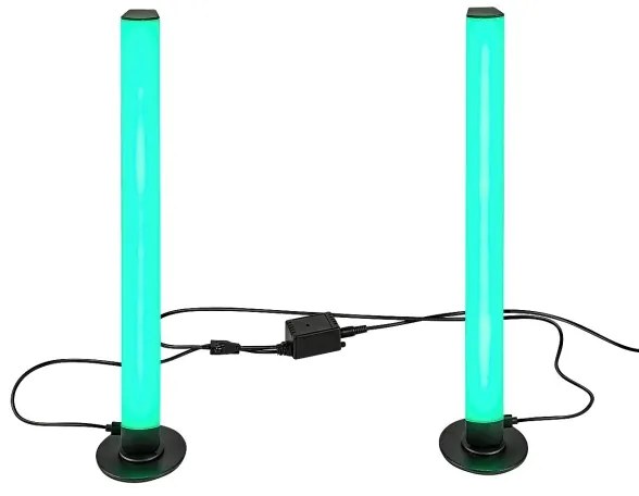 Rabalux 76014 - SADA 2x LED RGB Stmievateľná stolná lampa PACO LED/5W/5V