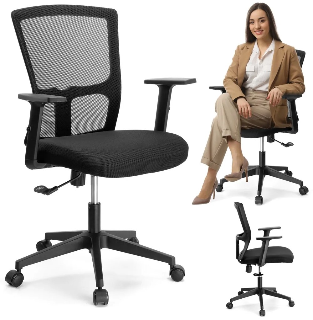 Kancelárska stolička Linos čierna