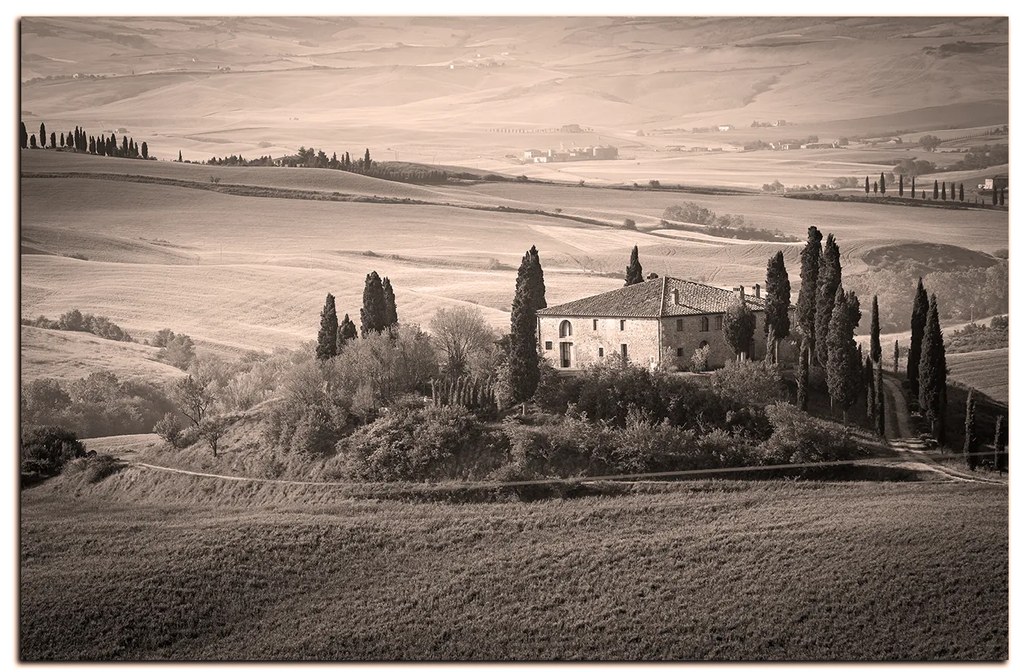 Obraz na plátne - Talianská venkovská krajina 1156QA (100x70 cm)