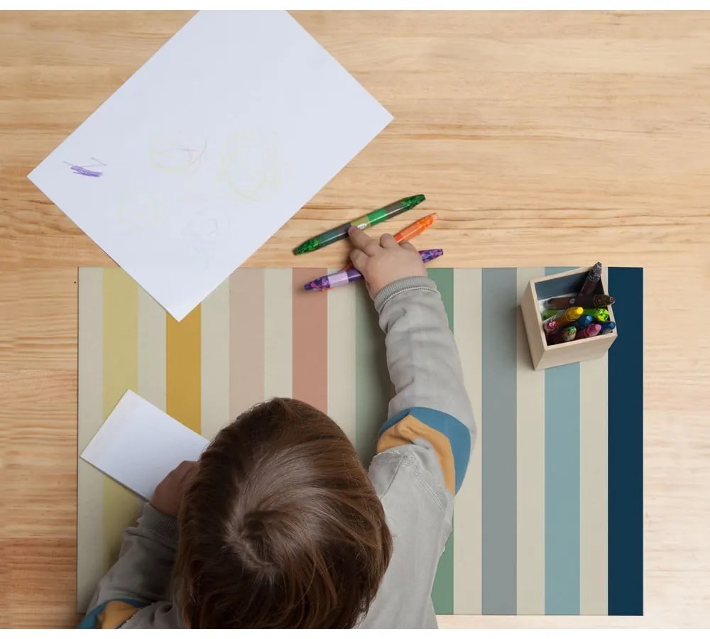 Farebná podložka na stôl The Wild Hug Stripes, 55 x 35 cm