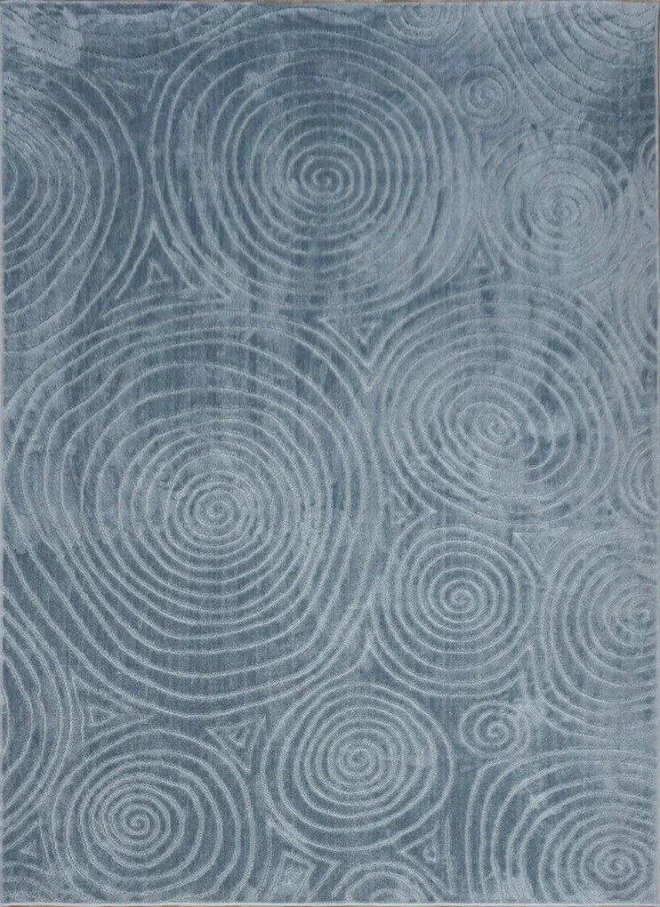 BE Koberec Kolekcia Zen Garden 2404 BLUE – modrý obdĺžnikový Rozmer: 120x180 cm