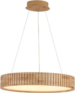 Brilagi - Závesné LED svietidlo na lane FALCON WOOD MODERN LED/30W/230V pr. 45 cm drevo