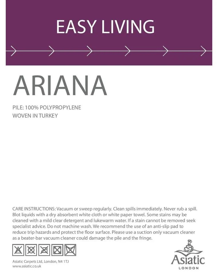 Béžový koberec Asiatic Carpets Vanilla, 120 x 170 cm