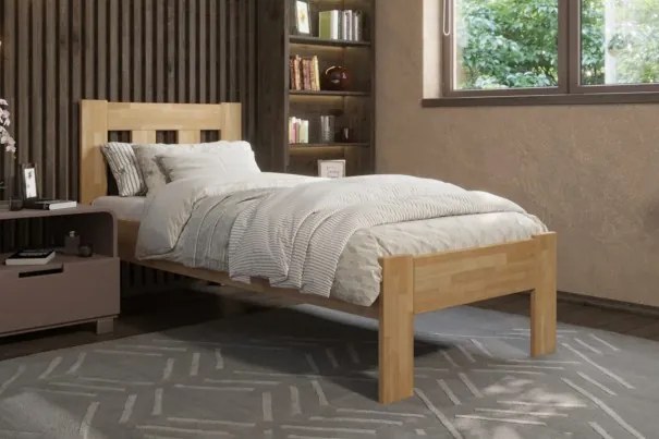 ProSpánek Celomasívna posteľ z prírodného buku Elisa, prevedenie BK1, 90x200 cm