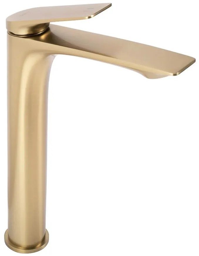 Umývadlová batéria vysoká Rea Avalon zlatá kartáčovaná