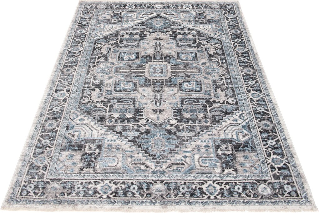 TA Koberec 3783A ANTRACITOVÁ / STRIEBORNÁ MYSTICKÁ Rozmer: 120x180 cm