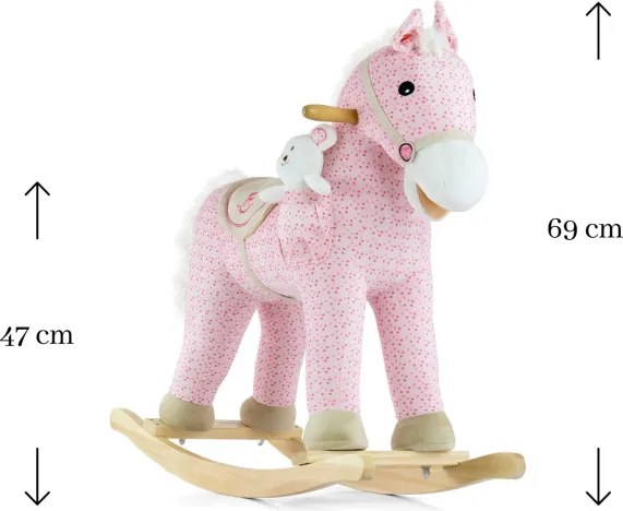 Hojdací koník Pony ružový