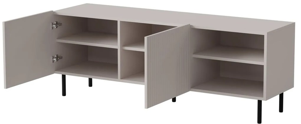 TV stolík Paxos 150 cm kašmír/čierny