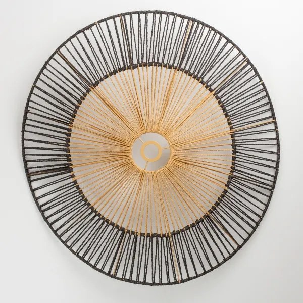 Brilagi - LED Prisadený luster CERIA BOHO 1xE27/40W/230V pr. 80 cm čierna/hnedá