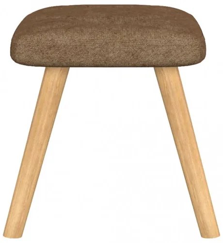 vidaXL Relaxačná stolička s podnožkou 62x68,5x96 cm sivohnedá látková-