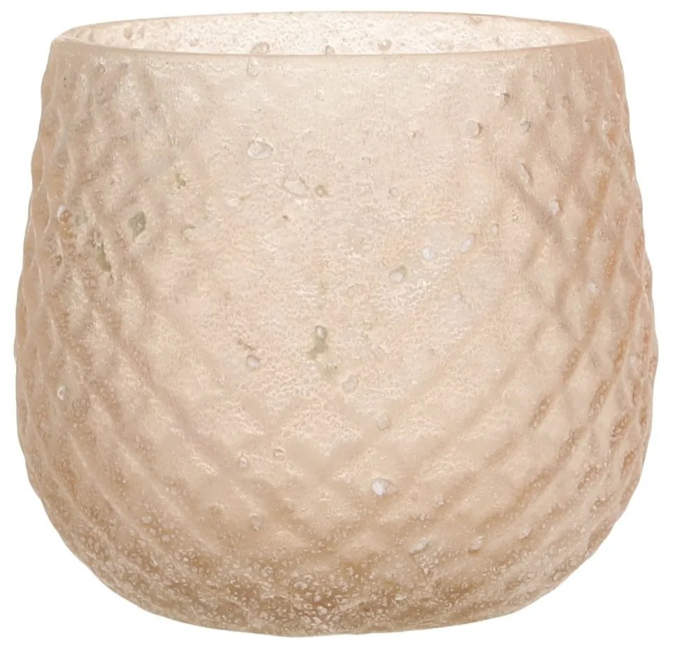 Chic Antique Sklenený svietnik na čajovú sviečku Pattern/Antique Rose