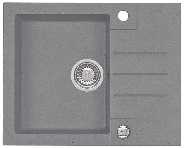 ALVEUS CZ ROCK 30 G- 81 beton ( 595x475 mm ) pop-up sifon F