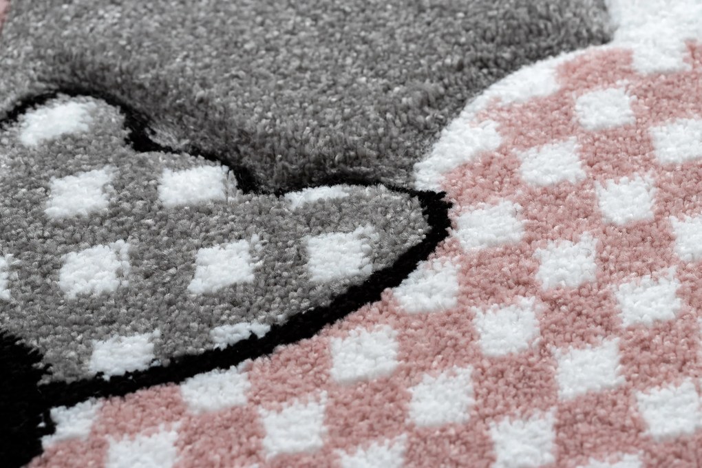 Okrúhly koberec PETIT DOLLY Ovečka, sivý