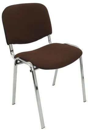 Konferenčná stolička ISO CHROM C8 – hnedá