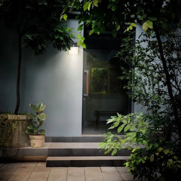 Brilagi-LED Vonkajšie nástenné svietidlo so senzorom TERNI LED/12W/230V čierna IP44