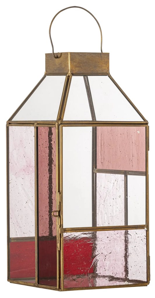 Bloomingville Lampáš Drew Colour Glass Rose 34 cm