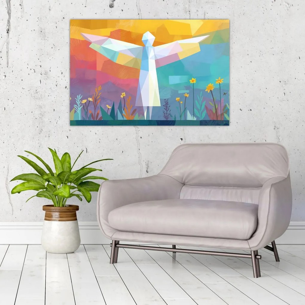 Obraz - Strážca kvetov (90x60 cm)