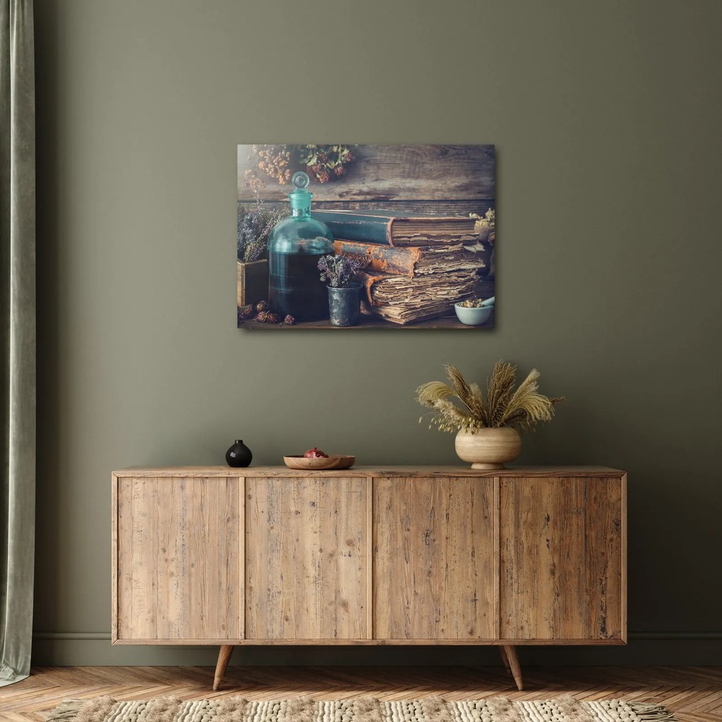 Obraz - Stolík apatykárky (70x50 cm)