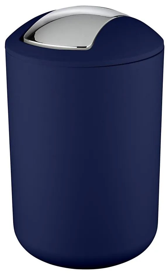 WENKO 22521100 - Odpadkový kôš BRASIL 19,5x31 cm modrá/lesklý chróm