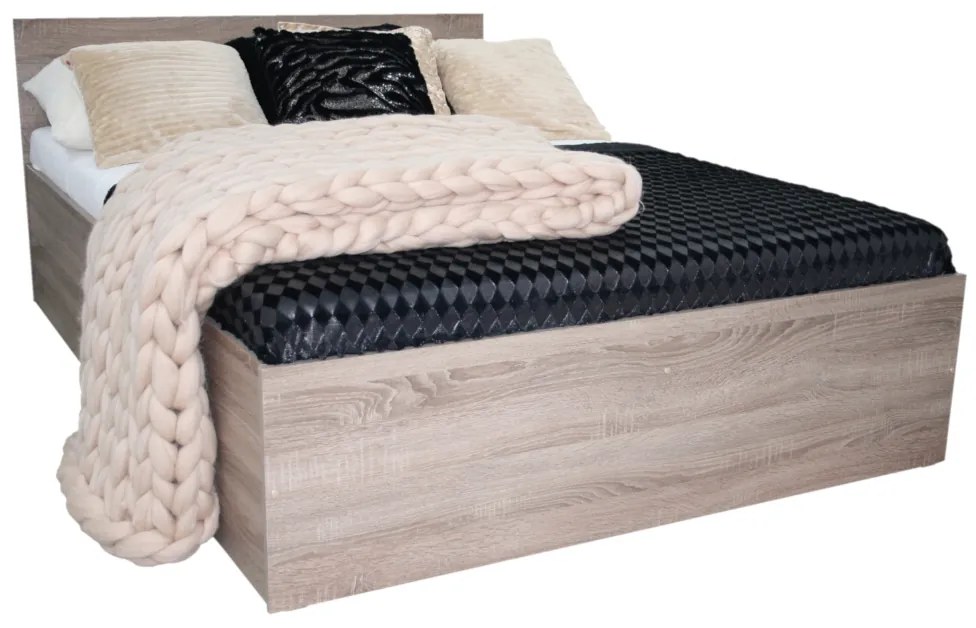 Posteľ EBONY + matrac + rošt ZADARMO, 90x200, trufla