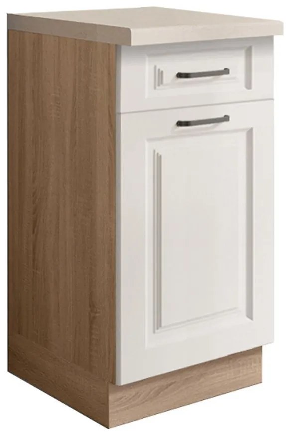 Kuchynská skrinka Smart 2D Sonoma/biely Mat