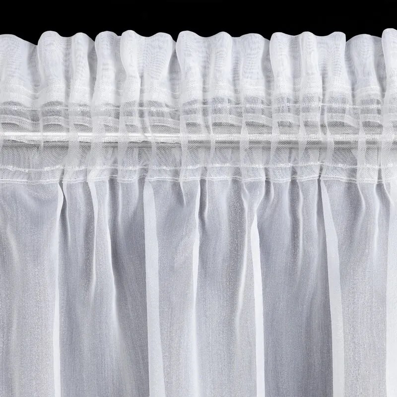 ZÁCLONA MIREA NA PÁSKE 350 X 150 CM BIELA