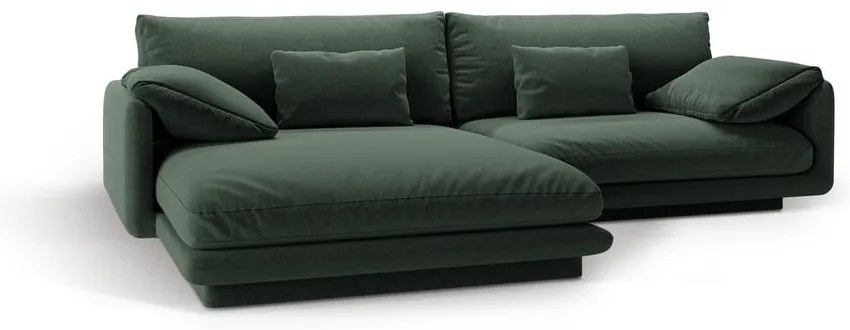 Tmavozelená rohová pohovka (ľavý roh) Torino – Micadoni Home