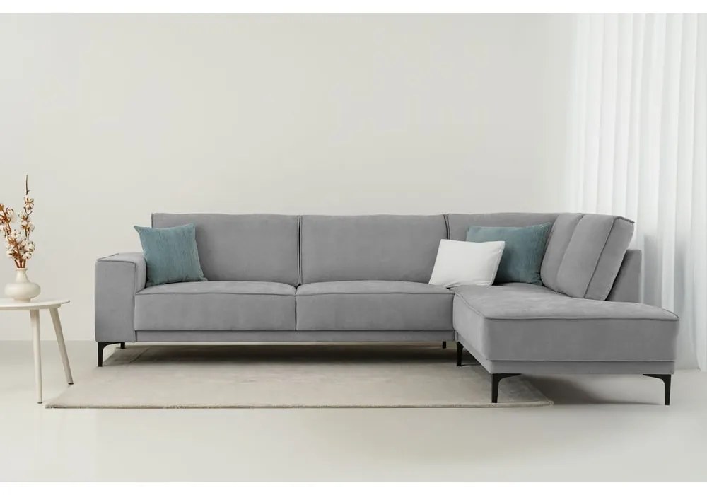 Sivá rohová pohovka (pravý roh/do L) Copenhagen – Scandic