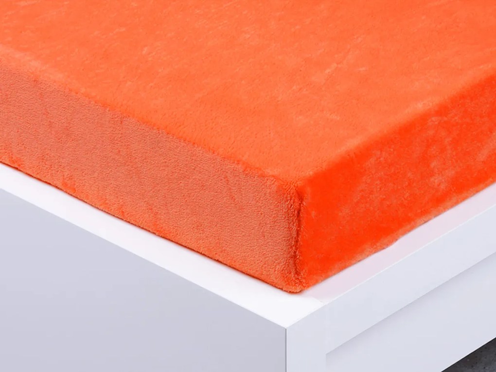 XPOSE® Mikroplyšová plachta Exclusive - oranžová 90x200 cm