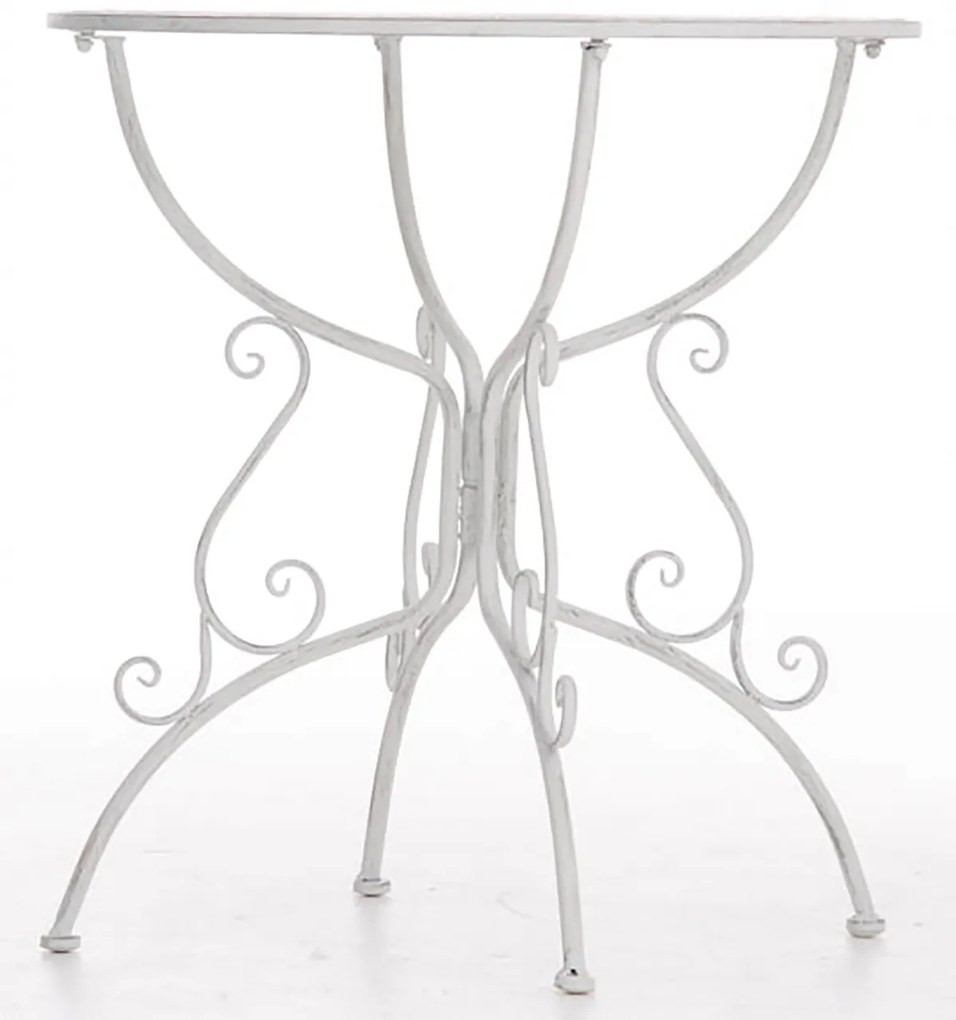 Kovový stôl GS13436802 - Biela antik