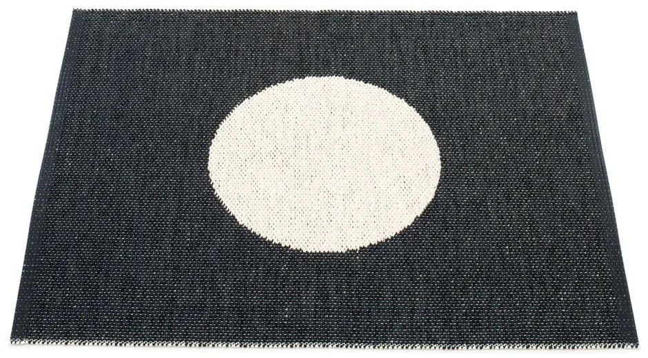 Čierno-biely vnútorný a vonkajší koberec 70x90 cm Vera Black – Pappelina