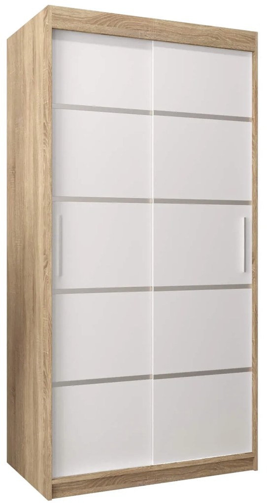 SB Skriňa Alyxia 100/120 - dub sonoma/biela Rozmer: 100