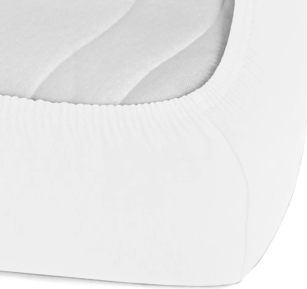 Detské jersey napínacie prestieradlo do postieľky JR-031 Biele 70 x 140 x 10 cm - do postieľky