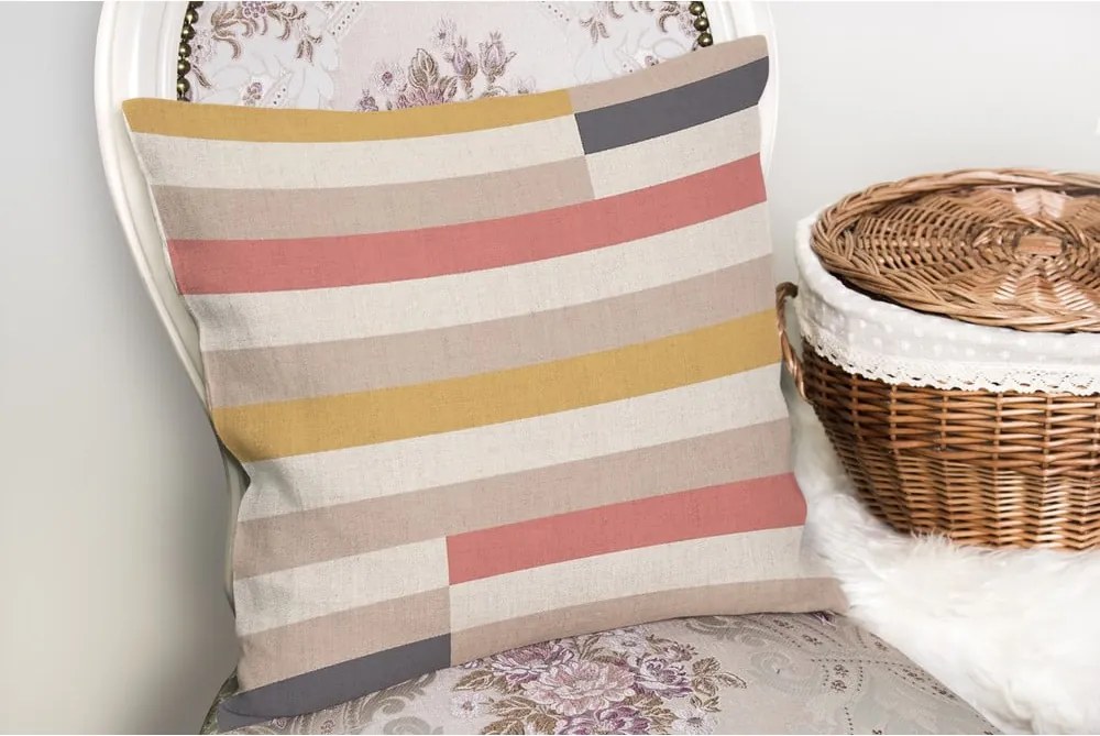 Obliečka na vankúš 43x43 cm Rosy Bandas – Mila Home