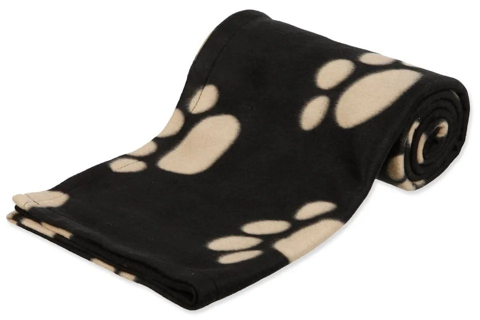 Čierna fleecová deka pre psa 150x100 cm Trixie Barney – Plaček Pet Products