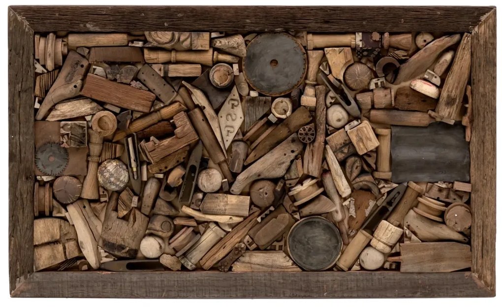 furniture-nabytek.cz - Nástenná maľba Kavali z recyklovaného tvrdého dreva, neupravená, hnedá – 150×90 cm
