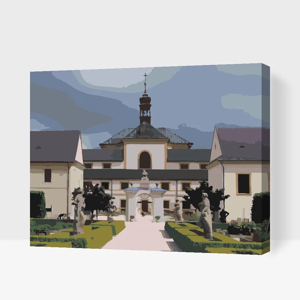Gario Maľovanie podľa čísel Zámok Kuks Rozmery: 40 x 30 cm, Rámovanie: S vnútorným rámom